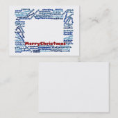 Frohe Weihnachtskarte Visitenkarte (Vorne/Hinten)
