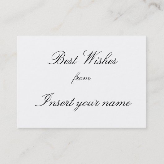 Frohe Weihnachtskarte Visitenkarte (Rückseite)