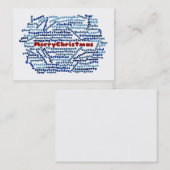 Frohe Weihnachtskarte Visitenkarte (Vorne/Hinten)