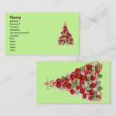 Frohe Weihnachtskarte Visitenkarte (Vorne/Hinten)