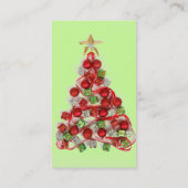 Frohe Weihnachtskarte Visitenkarte (Rückseite)