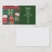 Frohe Weihnachtskarte Visitenkarte (Vorne/Hinten)