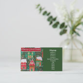 Frohe Weihnachtskarte Visitenkarte (Stehend Vorderseite)