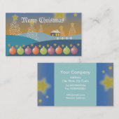 Frohe Weihnachtskarte Visitenkarte (Vorne/Hinten)