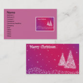 Frohe Weihnachtskarte Visitenkarte (Vorne/Hinten)