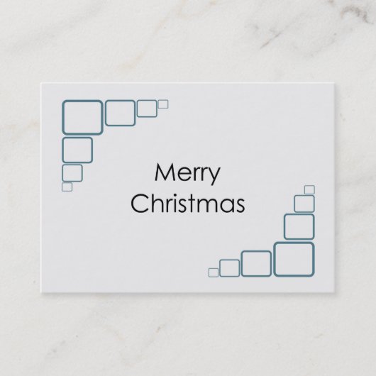 Frohe Weihnachtskarte Visitenkarte (Vorderseite)