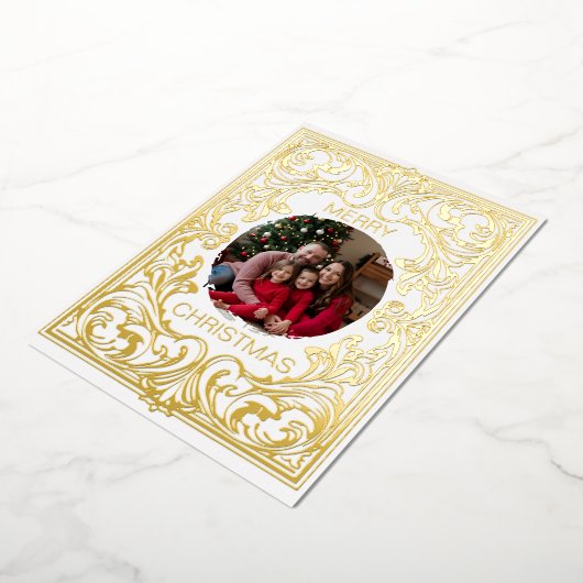 Frohe Weihnachtskarte Vorlage Jugendstil bearbeitb (Gedreht)