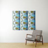 Frohe Weihnachtskarte Wandteppich (Beispiel (Horizontal))