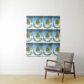 Frohe Weihnachtskarte Wandteppich (Beispiel)