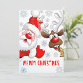 Frohe Weihnachtskarte, Weihnachtskarte  Feiertagskarte (Stehend Vorderseite)