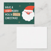 Frohe Weihnachtskarte ( Wunschkarte ). Mitteilungskarte (Vorne/Hinten)