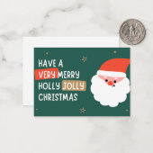 Frohe Weihnachtskarte ( Wunschkarte ). Mitteilungskarte (Vorderseite/Rückseite Beispiel)