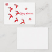 Frohe Weihnachtskarten 2023 Mitteilungskarte (Vorne/Hinten)