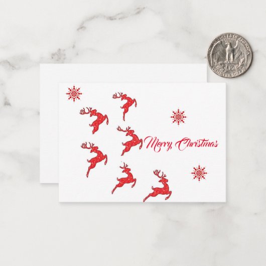 Frohe Weihnachtskarten 2023 Mitteilungskarte (Vorderseite/Rückseite Beispiel)