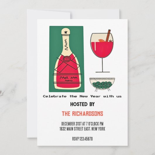 frohe Weihnachtskarten 2024 Feiertagskarte (Vorderseite)