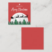 Frohe Weihnachtskarten Begleitkarte (Vorne/Hinten)