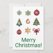 Frohe Weihnachtskarten Feiertagskarte (Vorderseite)