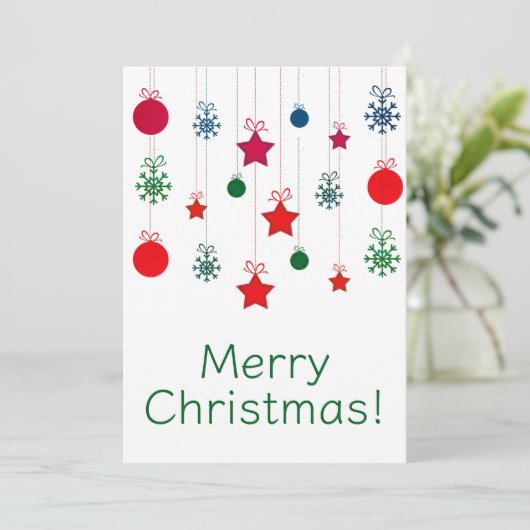 Frohe Weihnachtskarten Feiertagskarte (Stehend Vorderseite)