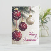 Frohe Weihnachtskarten Feiertagskarte (Stehend Vorderseite)