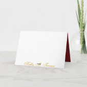 Frohe Weihnachtskarten Feiertagskarte (Rückseite)