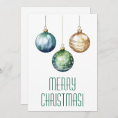 Frohe Weihnachtskarten Feiertagskarte (Vorne/Hinten)