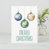 Frohe Weihnachtskarten Feiertagskarte (Stehend Vorderseite)