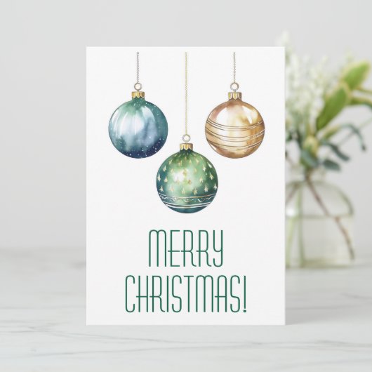 Frohe Weihnachtskarten Feiertagskarte (Stehend Vorderseite)