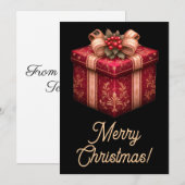 Frohe Weihnachtskarten Feiertagskarte (Vorne/Hinten)