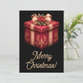 Frohe Weihnachtskarten Feiertagskarte (Stehend Vorderseite)