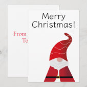Frohe Weihnachtskarten Feiertagskarte (Vorne/Hinten)