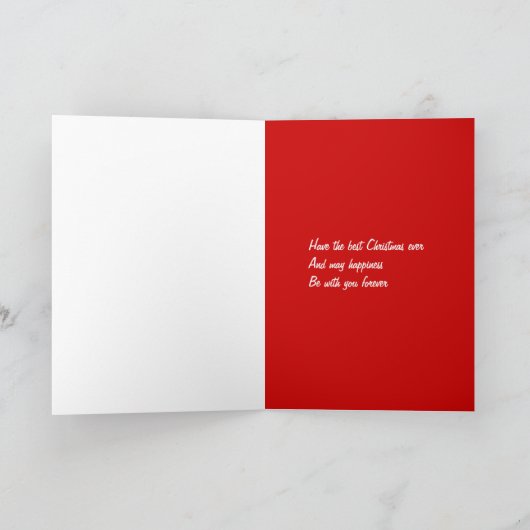 Frohe Weihnachtskarten Feiertagskarte (Innenseite)