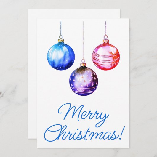 Frohe Weihnachtskarten Feiertagskarte (Vorne/Hinten)