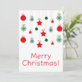 Frohe Weihnachtskarten Feiertagskarte (Stehend Vorderseite)