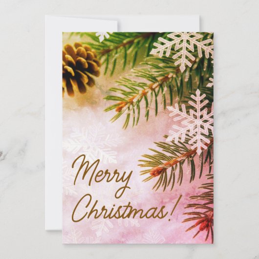 Frohe Weihnachtskarten Feiertagskarte (Vorderseite)