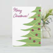 Frohe Weihnachtskarten Feiertagskarte (Stehend Vorderseite)