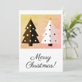 Frohe Weihnachtskarten Feiertagskarte (Stehend Vorderseite)