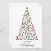 Frohe Weihnachtskarten Feiertagskarte (Vorne/Hinten)