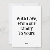 Frohe Weihnachtskarten Feiertagskarte (Rückseite)