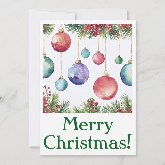 Frohe Weihnachtskarten Feiertagskarte (Vorderseite)