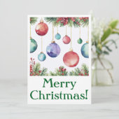 Frohe Weihnachtskarten Feiertagskarte (Stehend Vorderseite)