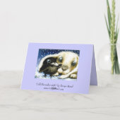 Frohe Weihnachtskarten Feiertagskarte (Rückseite)