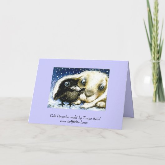 Frohe Weihnachtskarten Feiertagskarte (Rückseite)