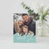 Frohe Weihnachtskarten Feiertagspostkarte (Stehend Vorderseite)