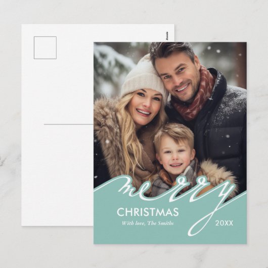 Frohe Weihnachtskarten Feiertagspostkarte (Vorne/Hinten)