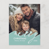 Frohe Weihnachtskarten Feiertagspostkarte (Vorderseite)