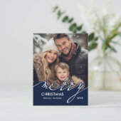 Frohe Weihnachtskarten Feiertagspostkarte (Stehend Vorderseite)