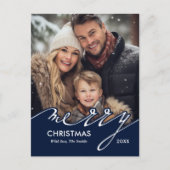 Frohe Weihnachtskarten Feiertagspostkarte (Vorderseite)