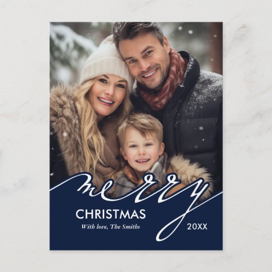 Frohe Weihnachtskarten Feiertagspostkarte (Vorderseite)