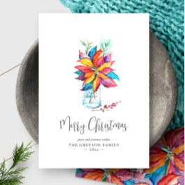 Frohe Weihnachtskarten Lebendige Wasserfarbe Botan Feiertagskarte