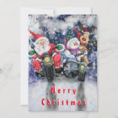 Frohe Weihnachtskarten mit glücklichen Freunden - (Vorderseite)